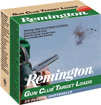 Picture of Remington Gun Club, Target Loads, 20 Gauge, 2.75", #7.5, 2.5 Dram, 7/8 oz, Shotshell, 25 Round Box 20239 20235