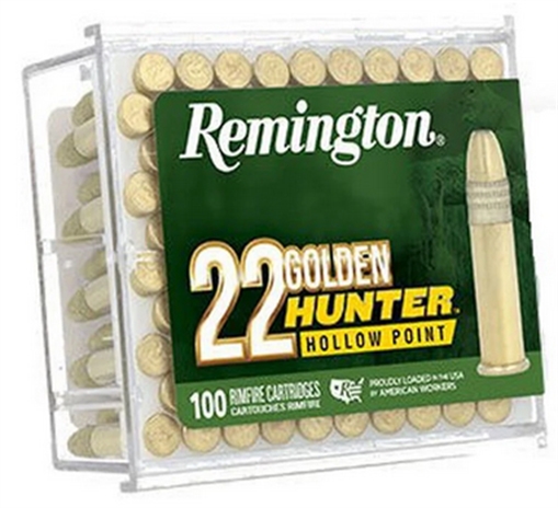 Picture of Remington Ammunition Golden Hunter 22LR 40gr Plated Hollow Point 100 Per Box/50 Case R21251