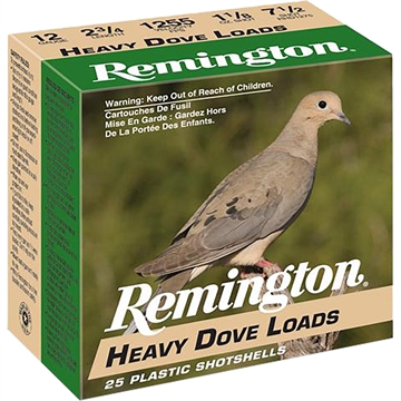 Picture of Remington Ammunition Heavy Dove Loads 12Gauge 2.75" 1 1/8oz 7.5Shot 25 Per Box/10 Case 28755