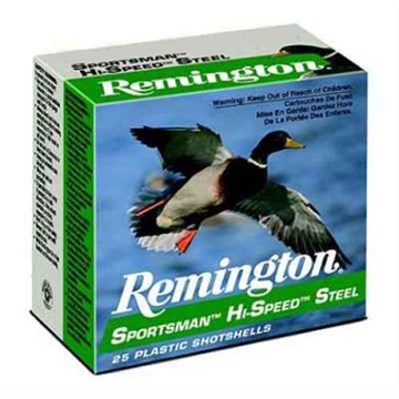 Picture of Remington Ammunition Sportsman Hi-Speed Steel 12Gauge 2.75" 1 1/8oz 2Shot 25 Per Box/10 Case 20934