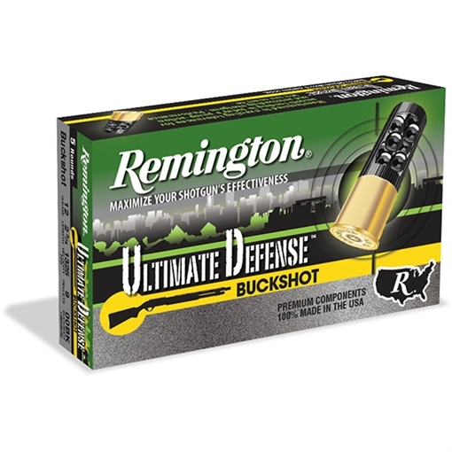 Picture of Remington Ammunition Ultimate Defense Buckshot 12Gauge 2.75" 00Buck Shot 5 Per Box/20 Case 20711