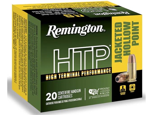 Picture of REMINGTON HTP HIGH TERMINAL PERFORMANCE AMO 380 AUTO 88GR JHP 50RD22247 RTP380A1