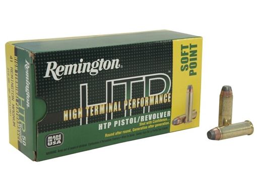 Picture of REMINGTON HTP HIGH TERMINAL PERFORMANCE AMO 41 MAG 210GR SP 50RD 22317 RTP41MG1