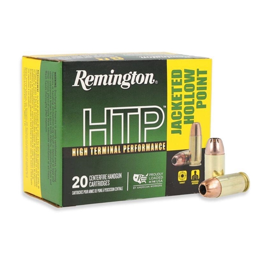 Picture of Remington HTP High Terminal Performance Handgun Ammo .45 Auto 185gr JHP 1000 fps 20/ct R21453