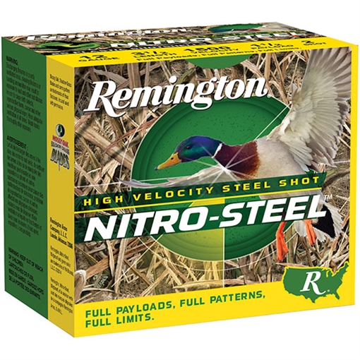 Picture of Remington Ammunition Nitro-Steel High Velocity 10Gauge 3.50" 1 1/2oz 2Shot 25 Per Box/10 Case 20853