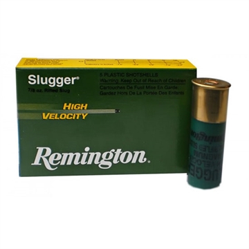 Picture of Remington Ammunition Slugger High Velocity 12 Gauge 3" 7/8 oz Rifled Slug Shot 5 Per Box/ 50 Cs 28604