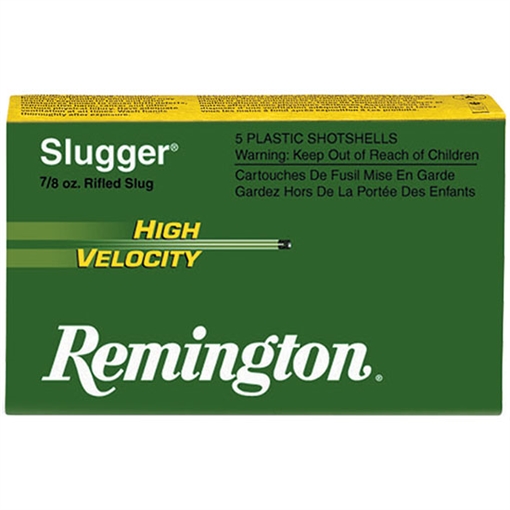 Picture of Remington Ammunition Slugger High Velocity 20 Gauge 2.75" 1/2 oz Rifled Slug Shot 5 Per Box/ 50 Cs 28608