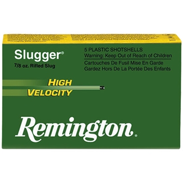 Picture of Remington Ammunition Slugger High Velocity 20 Gauge 2.75" 1/2 oz Rifled Slug Shot 5 Per Box/ 50 Cs 28608