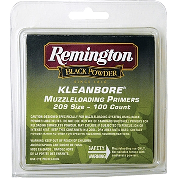 Picture of Remington Remington Kleanbore Muzzleloading Primers 209 Primer 100 pk. HAZMAT R23990