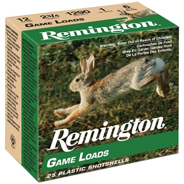 Picture of Remington Ammunition Game Load 12Gauge 2.75" 1oz 6Shot 25 Per Box/10 Case 20028