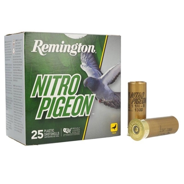 Picture of Remington Nitro Pigeon Shotshells 12ga 2-3/4" 1-1/4oz 1300 fps #8 25/ct R28682