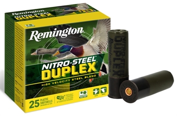 Picture of Remington Nitro Steel Duplex, Field & Timber, 12 Gauge, 3", #2 and #4 Shot, Zinc-Plated Steel, 25 Round Box R20321