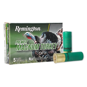 Picture of Remington Premier Magnum Turkey Loads 12 ga 3 in 2 oz #4 1175 fps 5/ct R26801