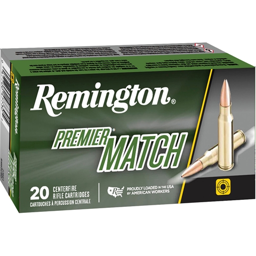 Picture of Remington Remington Premier Match Centerfire Rifle Ammo 223 Rem. 62 gr. HP Match 20 rd. 22106