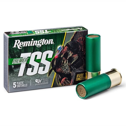 Picture of Remington Ammunition Premier TSS Turkey 12 Gauge 3" 1 3/4 oz Tungsten 9 Shot 5 Per Box/ 50 Case 28045