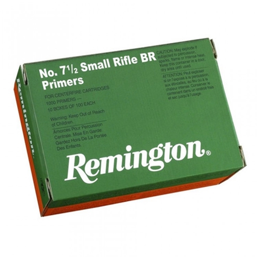 Picture of REMINGTON PRIMERS BENCH REST SMALL RIFLE 7-1/2 1000BOX 22628