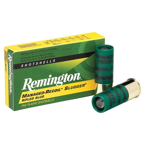 Picture of Remington Ammunition Slugger Managed-Recoil 12 Gauge 2.75" 1 oz Rifled Slug Shot 5 Per Box/20 Cs 20290