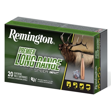 Picture of Remington Premier Long Range w/Speer Impact Rifle Ammunition 7mm Rem Mag 175gr PT 2860 fps 20/ct R21343