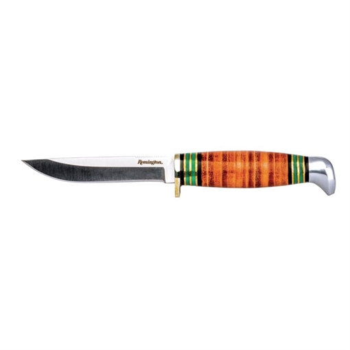 Picture of Remington Stacked Leather Fixed Knife 4" Straight Back Blade R15723