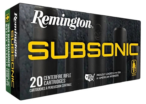 Picture of REMINGTON SUBSONIC 360BUCK 250GR BHP 20/10 27745