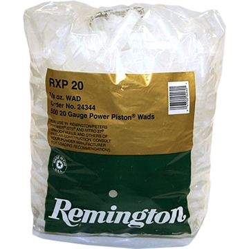 Picture of Remington Remington Target Power Piston Shotshell Wads One Piece 20 ga. 7/8 oz. 500 pack 24344