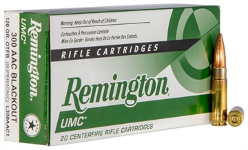 Picture of REMINGTON UMC AMO 300 BLACKOUT 120GR OTFB 20RD 21421