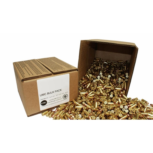 Picture of Remington UMC Handgun Ammunition 9mm Luger 115 gr. FMJ 1145 fps 500/ct (Bulk) 23659