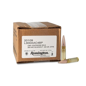 Picture of Remington Ammunition UMC Mega Pack 300Blackout 220gr Open Tip Flat Base 200 Per Box/1 Case *Loose 20109
