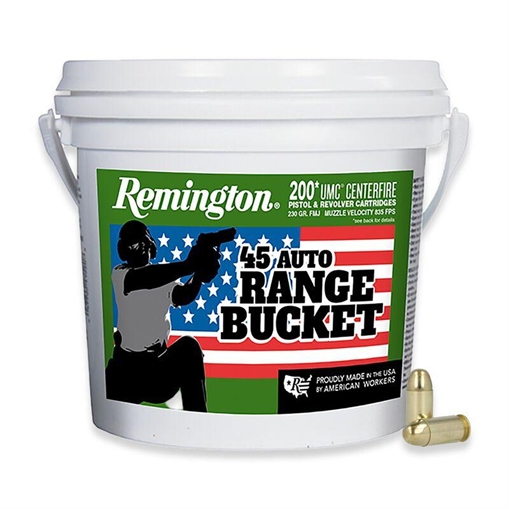 Picture of Remington UMC "Range Bucket" Handgun Ammunition .45 ACP 230 gr FMJ 835 fps 200/ct 23817