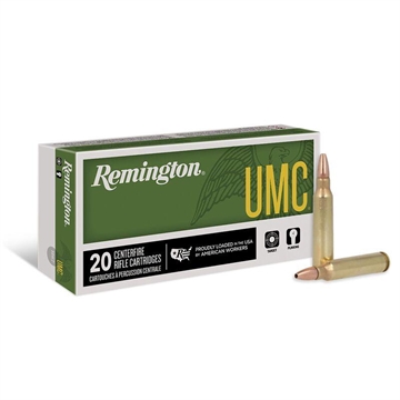 Picture of Remington UMC Rifle Ammunition .223 Rem 55 gr FMJ 3240 fps 200/ct (10-20/ct) 23711 CASE