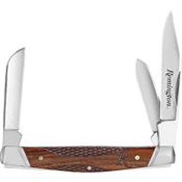 Picture of Remington Woodland Stockman Folder Knife 3.5" Blade Wood 15657