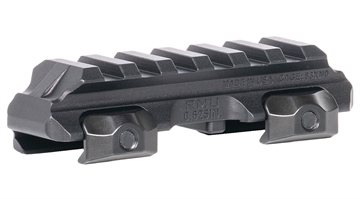 Picture of Reptilia LLC RMU Mount 6 Slot Black 7075-T6 Aluminum Mil-Spec 1913 Picatinny Rail Mount 100271