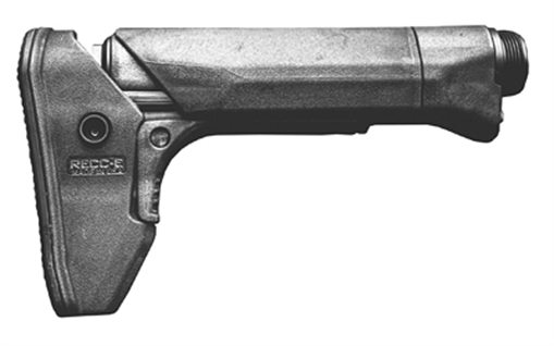 Picture of Reptilia LLC 100141 RECC E Carbine Stock Black Glass-Filled Nylon Polymer Fits SR-15/M4/AR-15 100141 100-141
