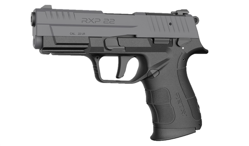 Picture of Retay USA RXP 22 LR 10+1 4" Black Threaded Barrel, Black Cerakote RMR/RMSc Optic Ready/Serrated Slide & Polymer Frame w/Accessory Rail, Textured Grip RXP22BLK10TH