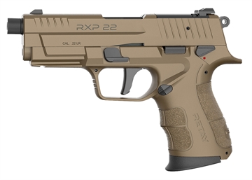 Picture of Retay USA RXP 22 LR 13+1 4" Black Threaded Barrel, Flat Dark Earth Cerakote RMR/RMSc Optic Ready/Serrated Slide, Flat Dark Earth Cerakote Polymer Frame w/Accessory Rail, Textured Grip RXP22FDE13TH