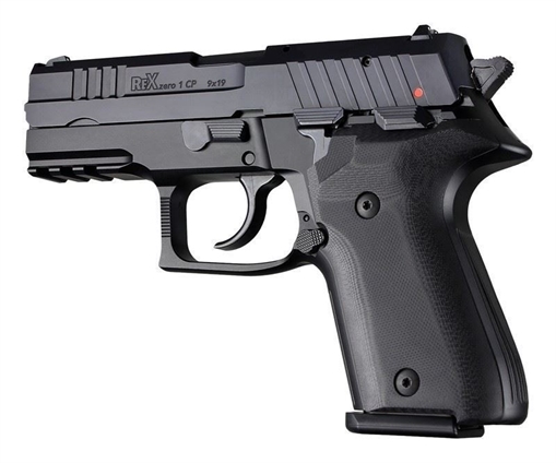 Picture of Rex Compact Grips Hogue Solid Black Grips HOG-93149