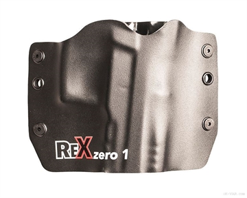 Picture of Rex Zero1S Holster (OWB Black Logo Kydex Right Hand) REX-HOLSTER-OWB-LOGO-KYDEX-RH