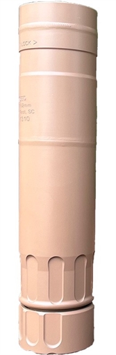 Picture of Rugged Suppressors Razor762, Rifle Suppressor, 7.62MM To .300 Remington Ultra Mag, Full-Auto Rated, 1.5" Diameter, 6.4" Length, 15.3oz Weight, 17-4 PH Stainless Steel Construction, High Temp Cerakote Finish, Black RZRFDE762