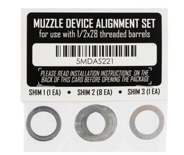 Picture of Rugged Suppressors Shim Kit, For Aligning Muzzle Devices, Fits 1/2X28 Muzzle Threading SA001