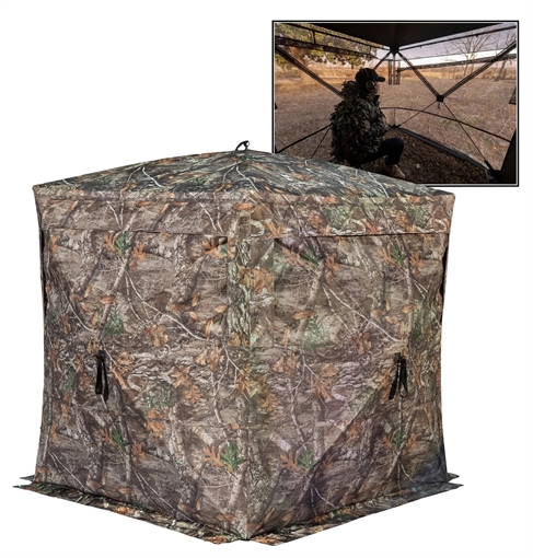 Picture of Rhino Blinds R180STRTE Rhino 180 See Through Realtree Edge 150 Denier/Mesh R180STRTE R180-RTE