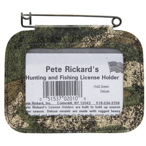 Picture of Pete Rickard Rickards Hunting License Holder Single Camo 154G 051537020108