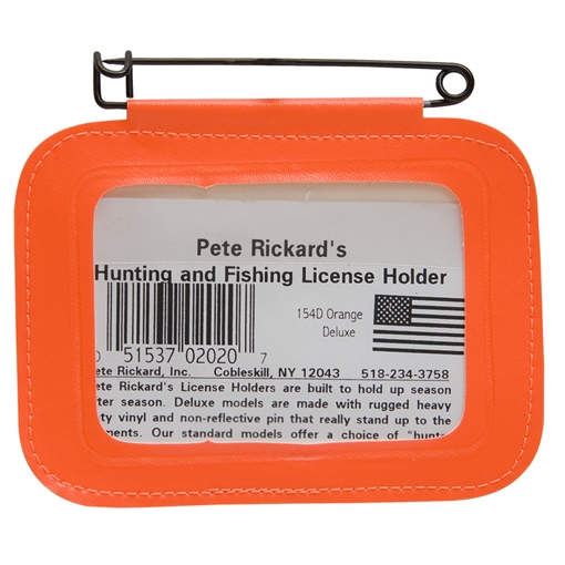 Picture of Pete Rickard Rickards Hunting License Holder Single Orange 154D 051537020207