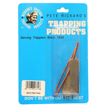 Picture of Pete Rickard Rickards Zinc Trap Tags 2 in. 25 pk. HB379