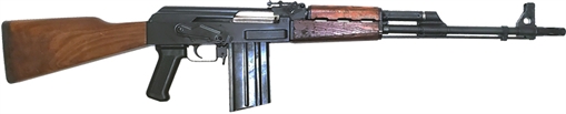 Picture of Riley Defense AK308-C, Semi-automatic, AK, 308 Winchester, 19.5" Barrel, Milled Receiver, Matte Finish, Black, Wood Furniture, Adjustable Sights, 10 Rounds, 1 Magazine RAK308