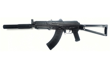 Picture of Riley Defense Krink, Semi-automatic, AK, 556 NATO, 8.5" Barrel with Pinned Faux Can (16" Overall Length), Polymer Pistol Grip, Adjustable Sights, Side Folding Stock, 30 Rounds, 1 Magazine RAK556-KRINK-CAN RAK502KRINKCAN