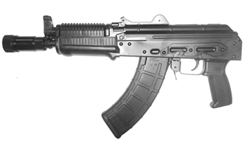 Picture of Riley Defense Krinkov, AK Pistol, Semi-automatic, 556 NATO, 8.5" Barrel, Matte Finish, Black, Polymer Pistol Grip, Adjustable Sights, Manual Safety, 30 Rounds, 1 Magazine, Includes Modular Rear Trunnion RAK556-KRINK-PSTL RAK502KRINKPSTL