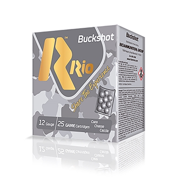 Picture of Rio Ammunition Royal Buck (4X3) 12Gauge 2.75" 1Buck Shot 25 Per Box/10 Case RB121225