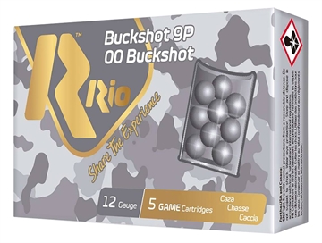 Picture of Rio Ammunition 12Gauge 2.75" 00 Buck Shot 5 Per Box/50 Case RB129