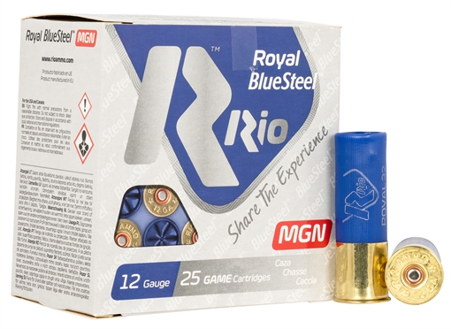 Picture of Rio Ammunition Royal BlueSteel 12Gauge 3" 1 1/8oz 3Shot 25 Per Box/10 Case RBSM323