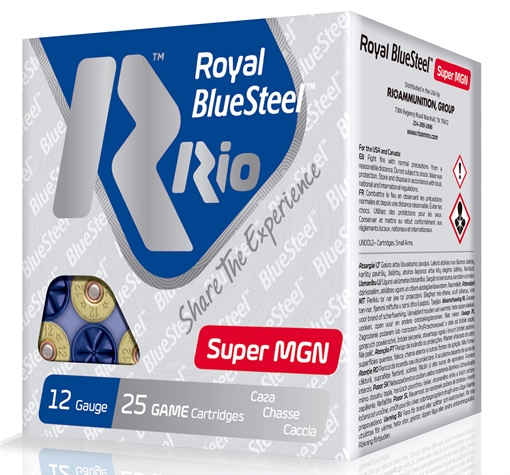 Picture of Rio Ammunition BlueSteel Royal 12Gauge 3.50" 1 3/8oz BB Shot 25 Per Box/10 Case RBSSM40BB